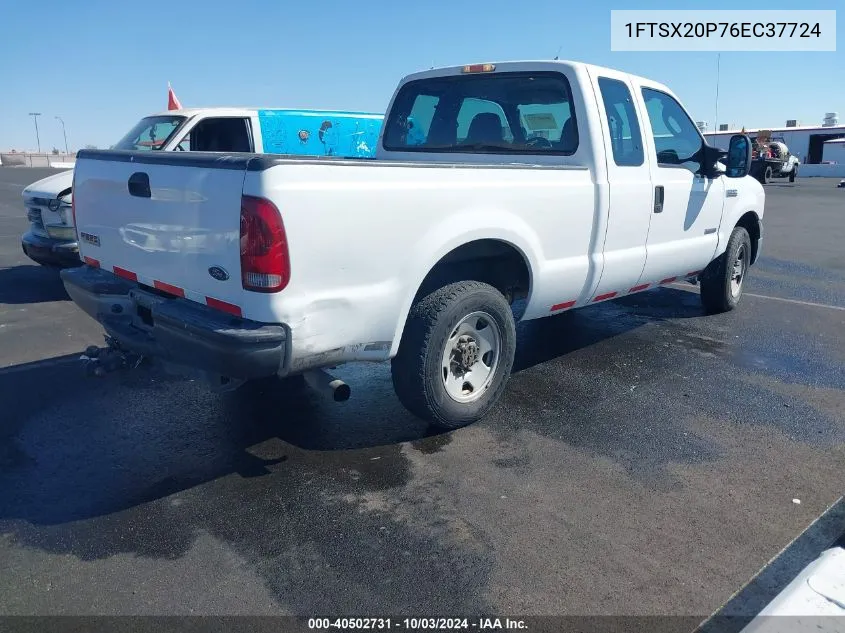 2006 Ford F-250 Lariat/Xl/Xlt VIN: 1FTSX20P76EC37724 Lot: 40502731