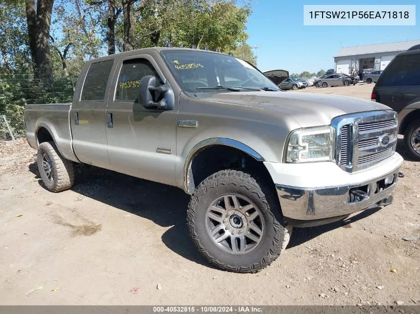 1FTSW21P56EA71818 2006 Ford F250 Super Duty