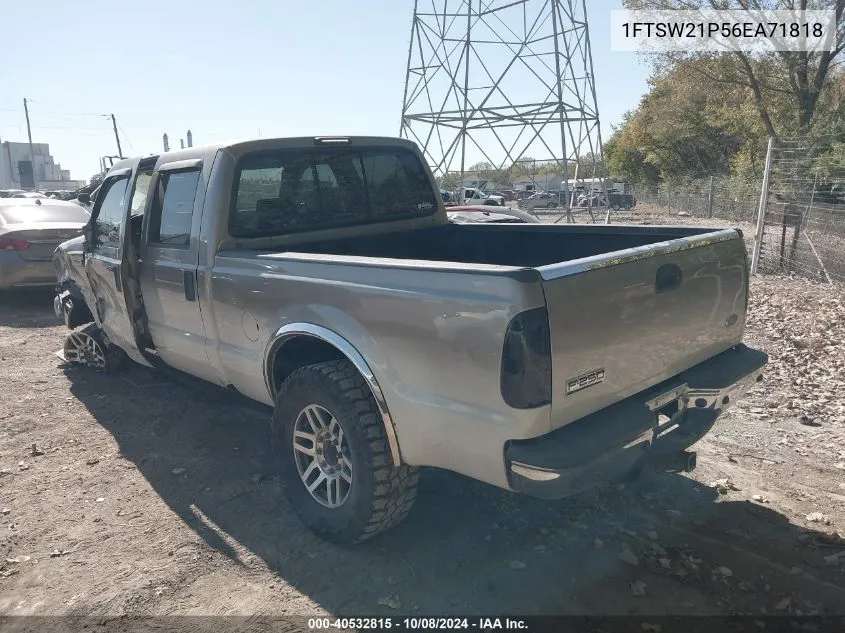 1FTSW21P56EA71818 2006 Ford F250 Super Duty