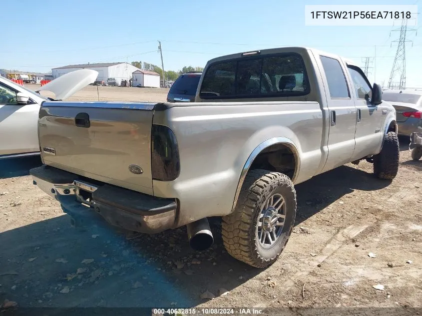 1FTSW21P56EA71818 2006 Ford F250 Super Duty