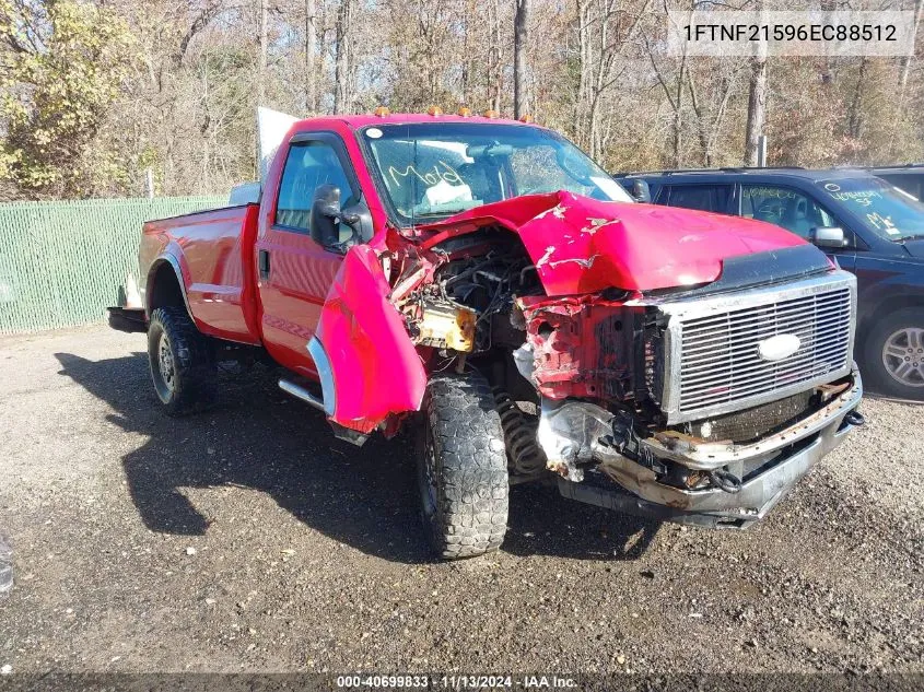 2006 Ford F-250 Xl/Xlt VIN: 1FTNF21596EC88512 Lot: 40699833