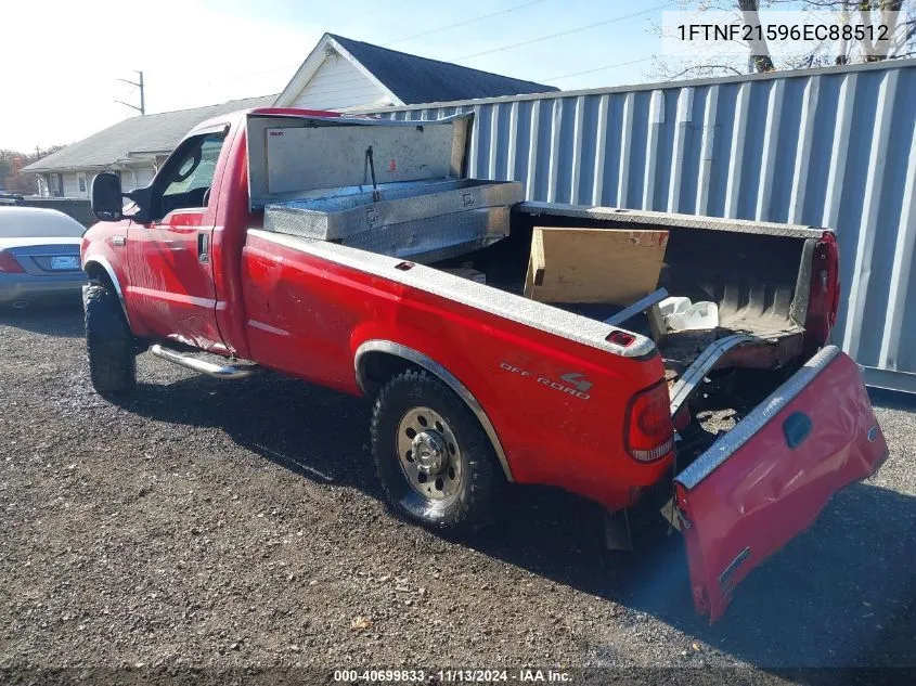 2006 Ford F-250 Xl/Xlt VIN: 1FTNF21596EC88512 Lot: 40699833