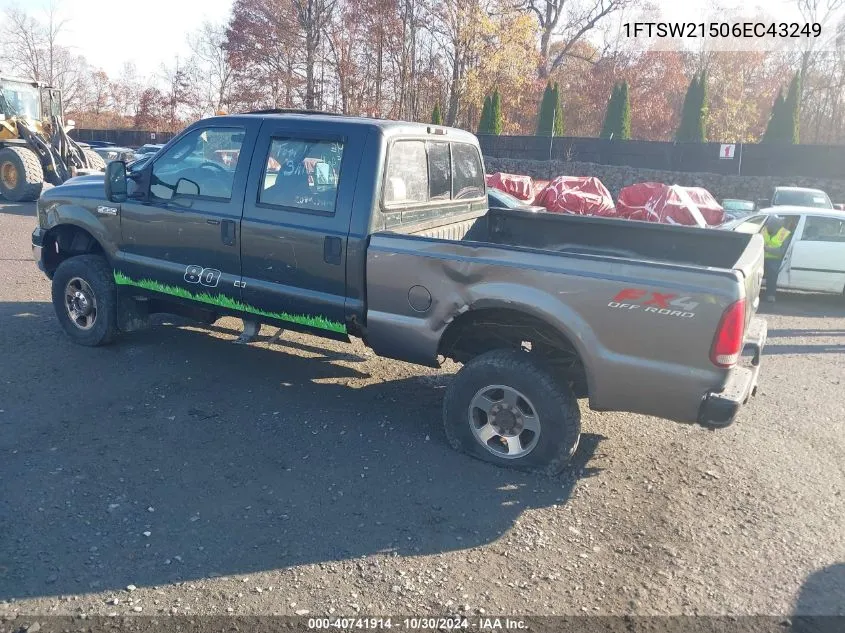 1FTSW21506EC43249 2006 Ford F-250 Lariat/Xl/Xlt