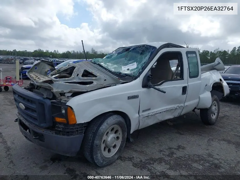 2006 Ford F-250 Lariat/Xl/Xlt VIN: 1FTSX20P26EA32764 Lot: 40763646