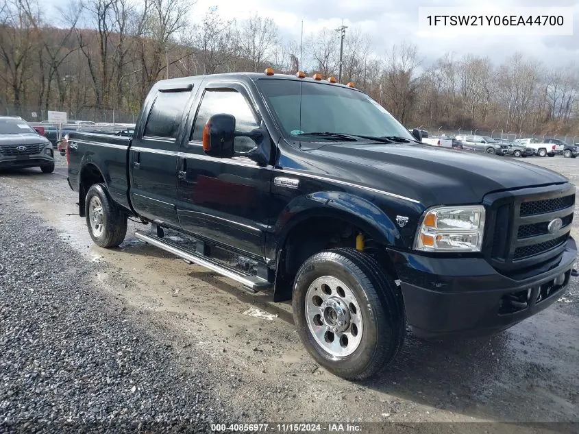 2006 Ford F-250 Lariat/Xl/Xlt VIN: 1FTSW21Y06EA44700 Lot: 40856977