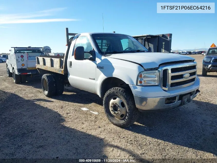 2006 Ford F-250 Xl/Xlt VIN: 1FTSF21P06EC64216 Lot: 40915659