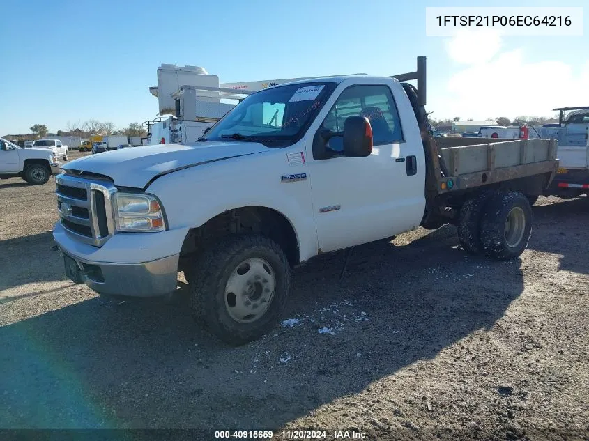 2006 Ford F-250 Xl/Xlt VIN: 1FTSF21P06EC64216 Lot: 40915659