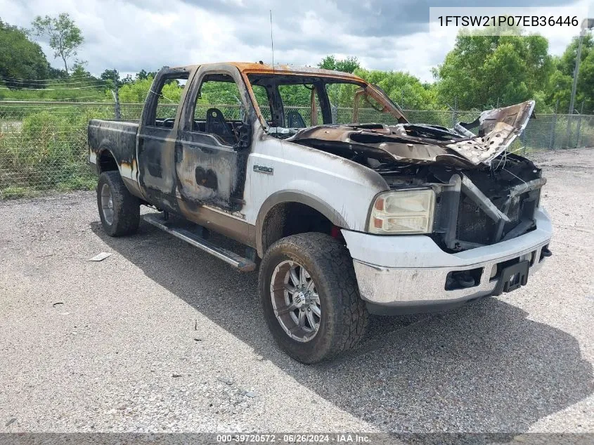 2007 Ford F-250 Lariat/Xl/Xlt VIN: 1FTSW21P07EB36446 Lot: 39720572