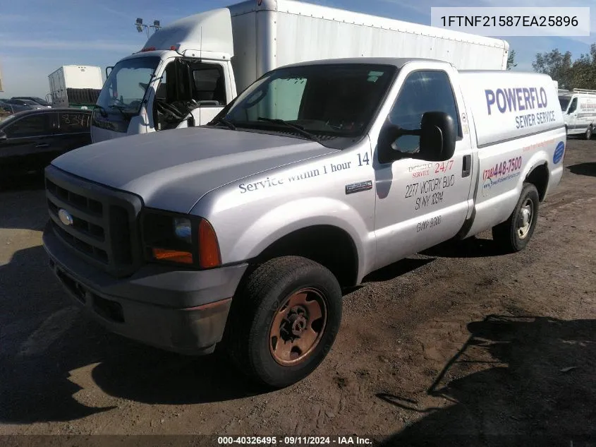 1FTNF21587EA25896 2007 Ford F-250 Xl/Xlt