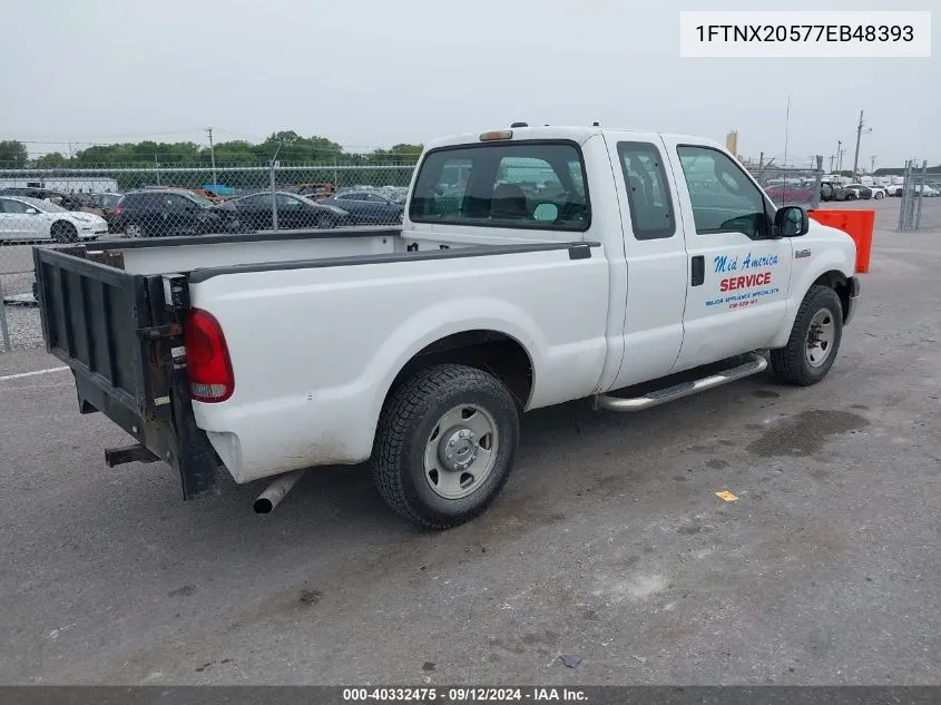 2007 Ford F-250 Lariat/Xl/Xlt VIN: 1FTNX20577EB48393 Lot: 40332475