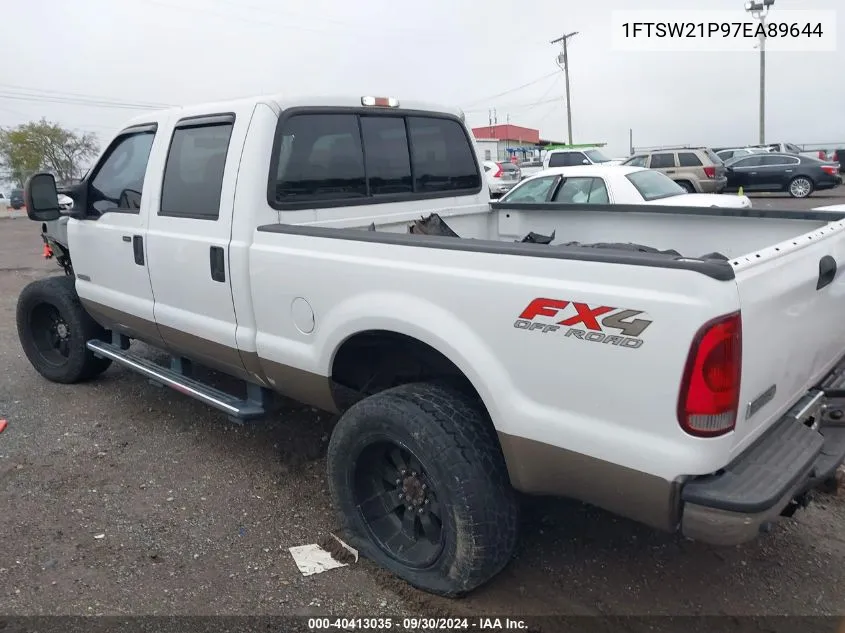 2007 Ford F250 Super Duty VIN: 1FTSW21P97EA89644 Lot: 40413035