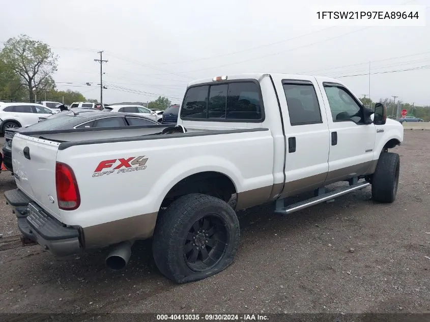 2007 Ford F250 Super Duty VIN: 1FTSW21P97EA89644 Lot: 40413035