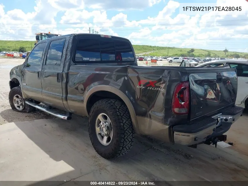 1FTSW21P17EA28045 2007 Ford F-250 Lariat/Xl/Xlt