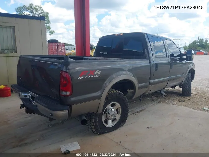 1FTSW21P17EA28045 2007 Ford F-250 Lariat/Xl/Xlt