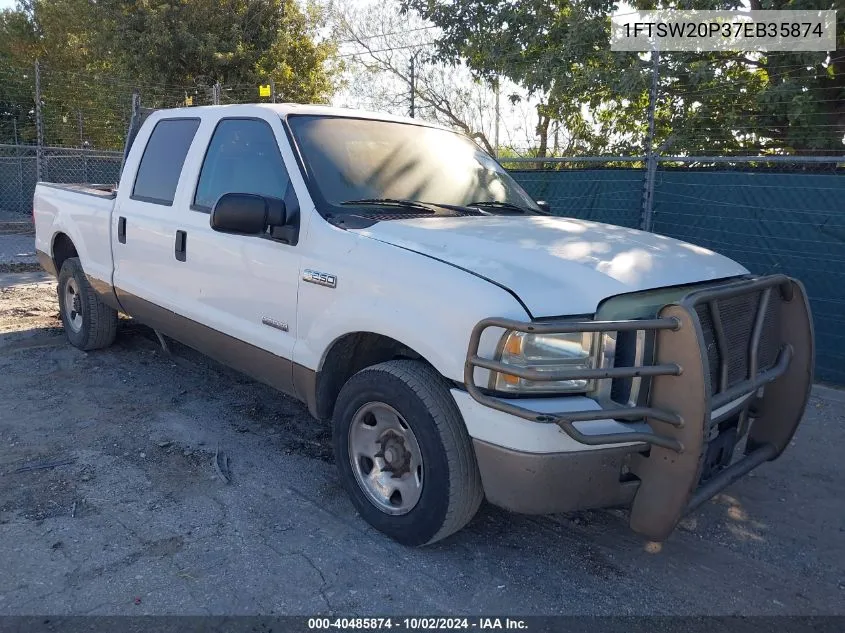 2007 Ford F-250 VIN: 1FTSW20P37EB35874 Lot: 40485874