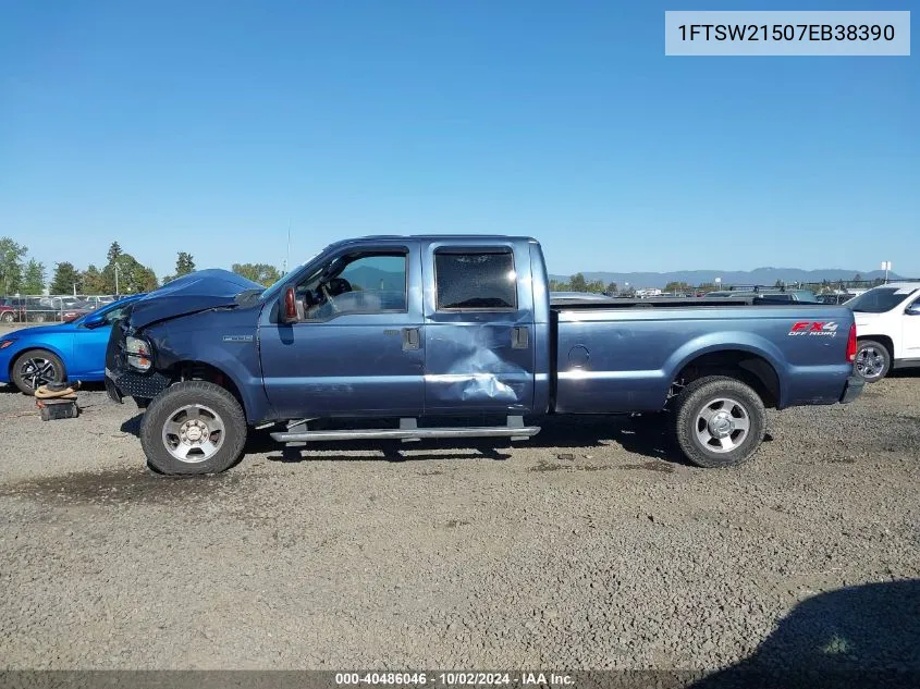 2007 Ford F-250 Lariat/Xl/Xlt VIN: 1FTSW21507EB38390 Lot: 40486046