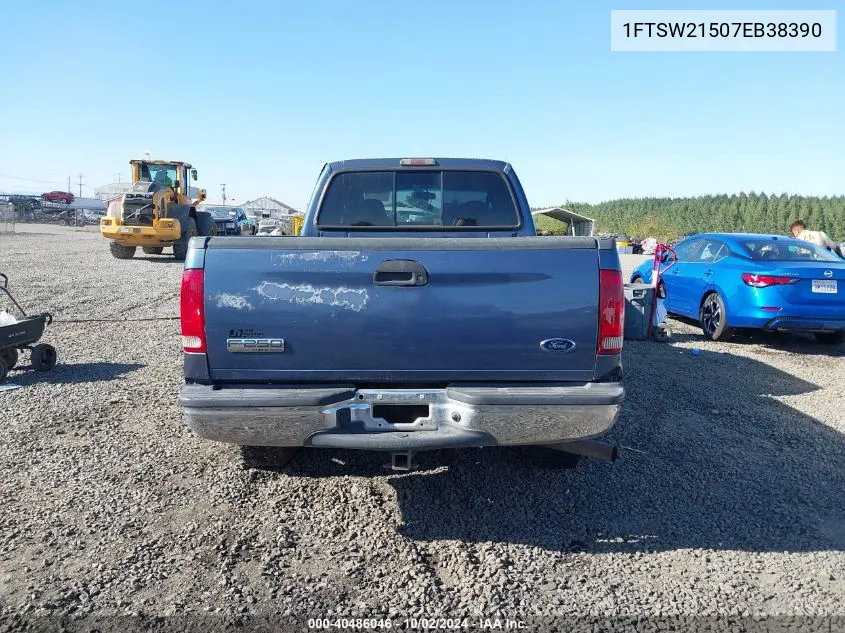 2007 Ford F-250 Lariat/Xl/Xlt VIN: 1FTSW21507EB38390 Lot: 40486046