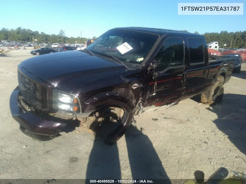 2007 Ford F-250 Lariat/Xl/Xlt VIN: 1FTSW21P57EA31787 Lot: 40495529