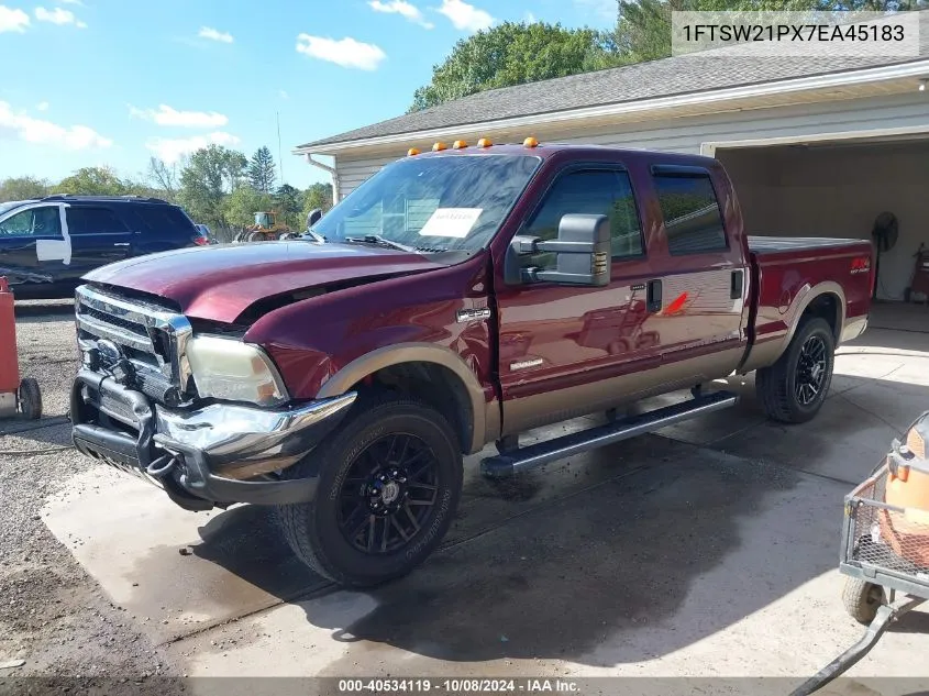 1FTSW21PX7EA45183 2007 Ford F-250 Lariat/Xl/Xlt