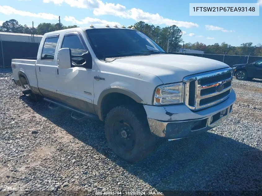 2007 Ford F-250 Lariat/Xl/Xlt VIN: 1FTSW21P67EA93148 Lot: 40895754