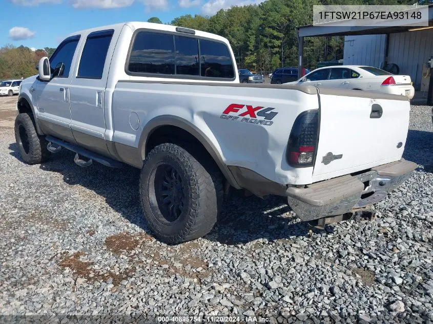 2007 Ford F-250 Lariat/Xl/Xlt VIN: 1FTSW21P67EA93148 Lot: 40895754