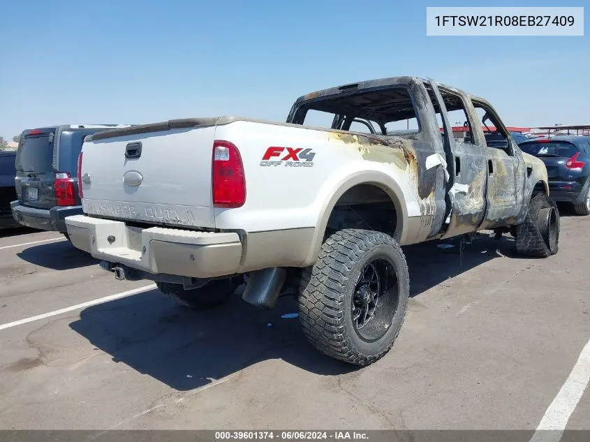 1FTSW21R08EB27409 2008 Ford F-250 Fx4/Harley-Davidson/King Ranch/Lariat/Xl/Xlt