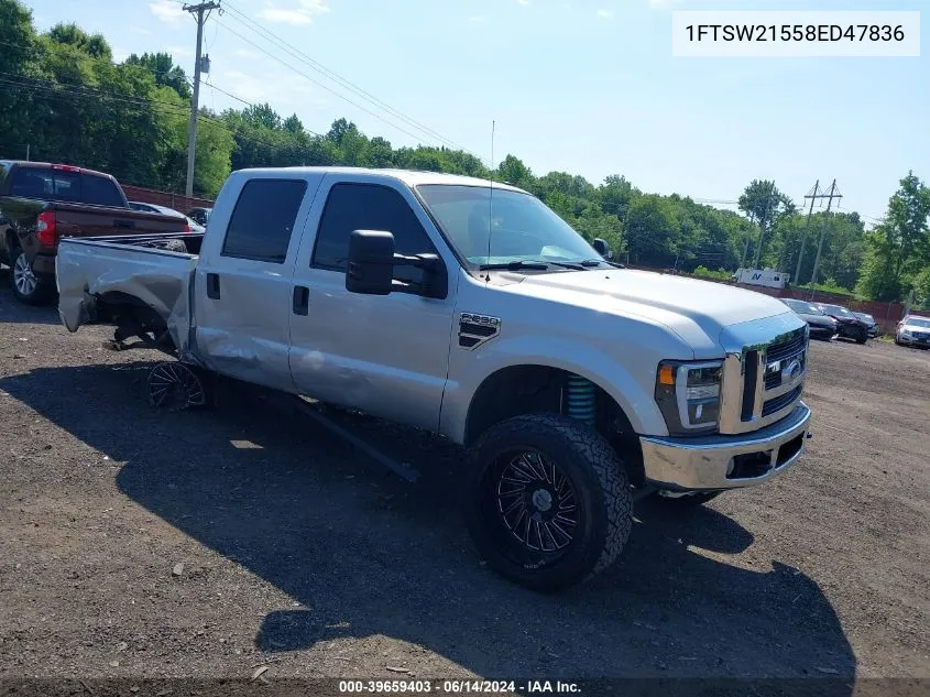 2008 Ford F-250 Fx4/King Ranch/Lariat/Xl/Xlt VIN: 1FTSW21558ED47836 Lot: 39659403