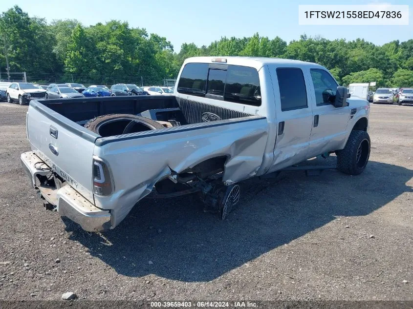 2008 Ford F-250 Fx4/King Ranch/Lariat/Xl/Xlt VIN: 1FTSW21558ED47836 Lot: 39659403