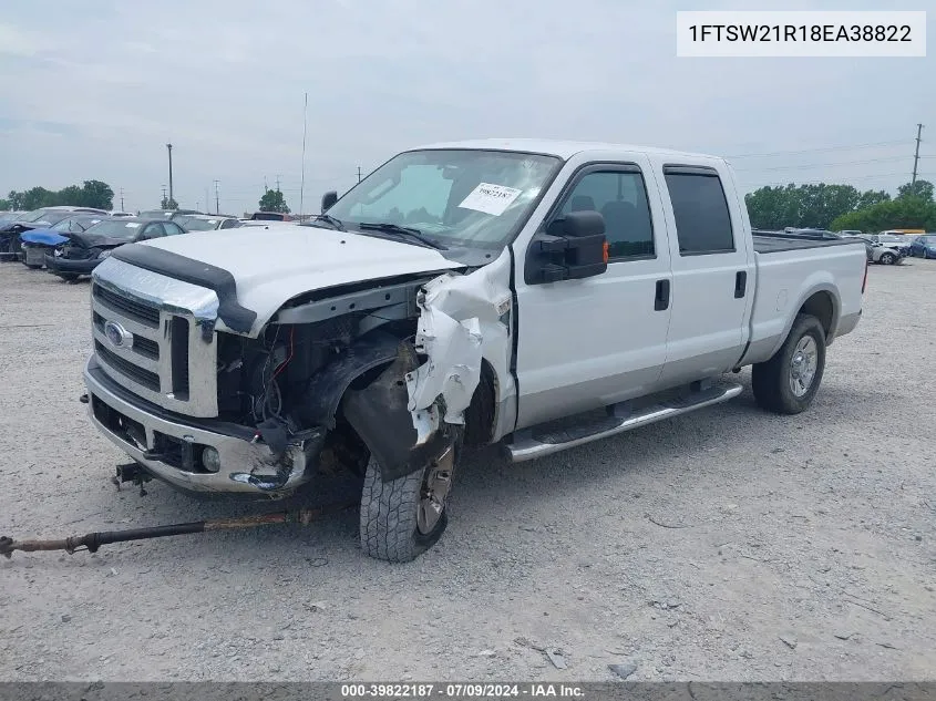 2008 Ford F-250 Fx4/Harley-Davidson/King Ranch/Lariat/Xl/Xlt VIN: 1FTSW21R18EA38822 Lot: 39822187