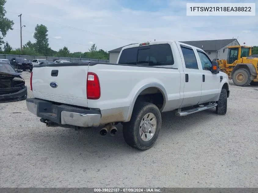 2008 Ford F-250 Fx4/Harley-Davidson/King Ranch/Lariat/Xl/Xlt VIN: 1FTSW21R18EA38822 Lot: 39822187