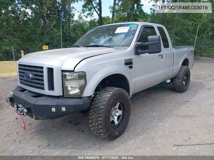 2008 Ford F-250 Fx4/Lariat/Xl/Xlt VIN: 1FTSX21R48EC03016 Lot: 39889070