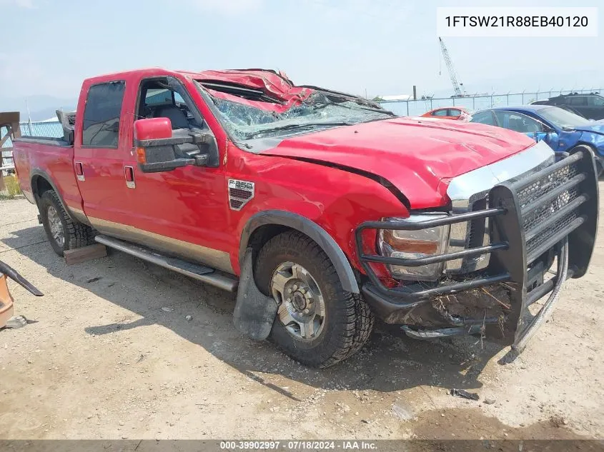 1FTSW21R88EB40120 2008 Ford F-250 Fx4