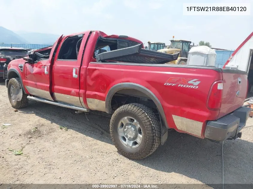 1FTSW21R88EB40120 2008 Ford F-250 Fx4