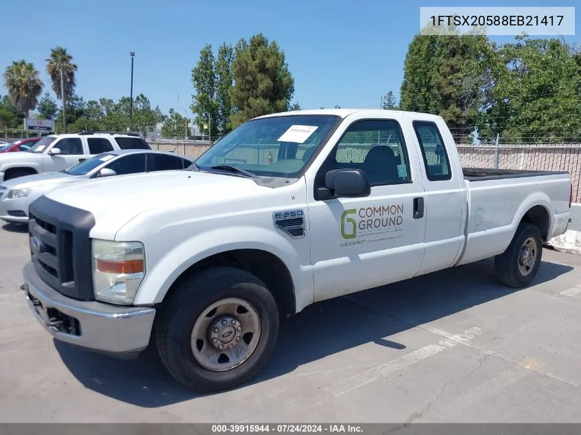 1FTSX20588EB21417 2008 Ford F-250 Lariat/Xl/Xlt