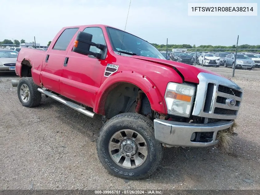 1FTSW21R08EA38214 2008 Ford F-250 Fx4/Harley-Davidson/King Ranch/Lariat/Xl/Xlt