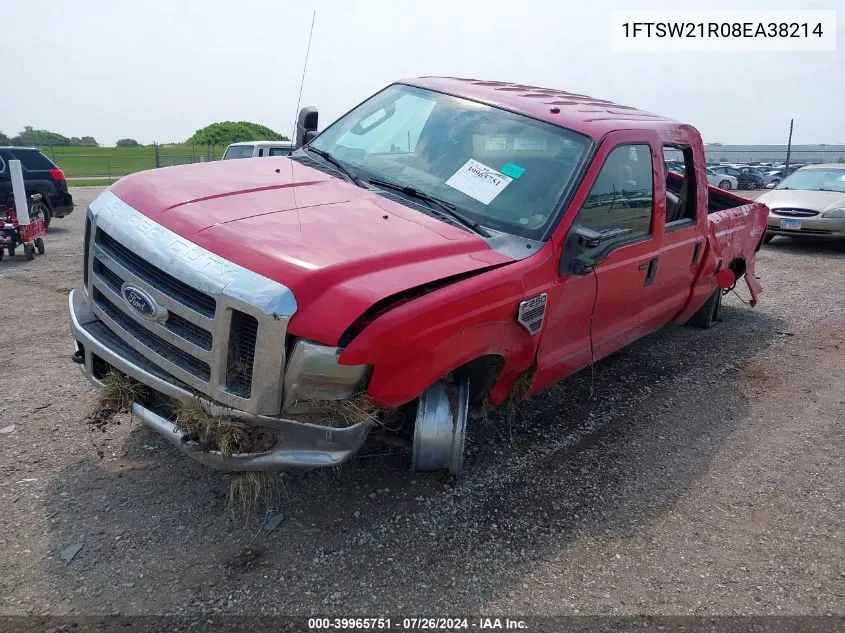 2008 Ford F-250 Fx4/Harley-Davidson/King Ranch/Lariat/Xl/Xlt VIN: 1FTSW21R08EA38214 Lot: 39965751