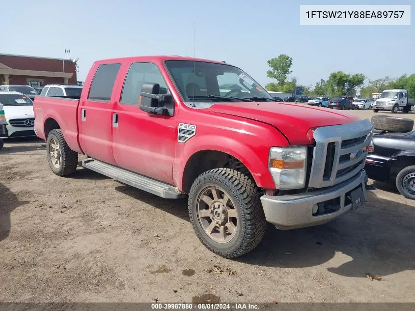 2008 Ford F-250 Fx4/Harley-Davidson/King Ranch/Lariat/Xl/Xlt VIN: 1FTSW21Y88EA89757 Lot: 39987880