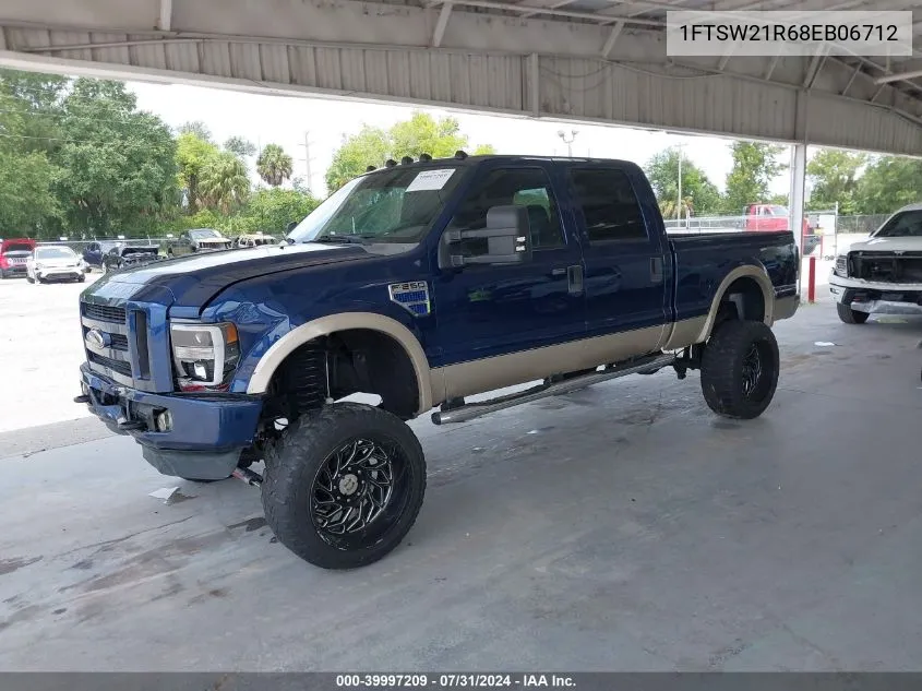 2008 Ford F-250 Lariat VIN: 1FTSW21R68EB06712 Lot: 39997209