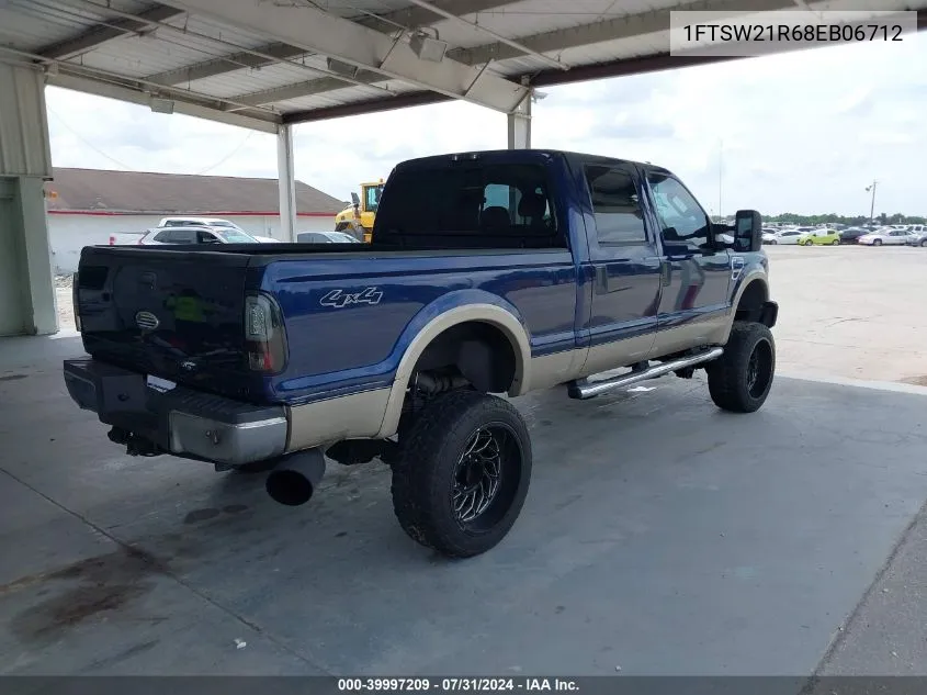 1FTSW21R68EB06712 2008 Ford F-250 Lariat