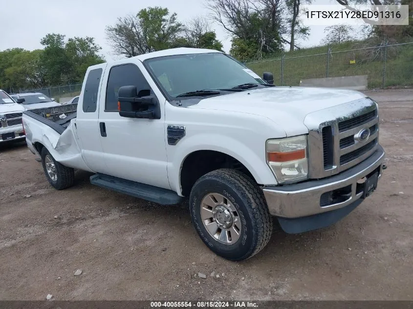 1FTSX21Y28ED91316 2008 Ford F-250 Xlt