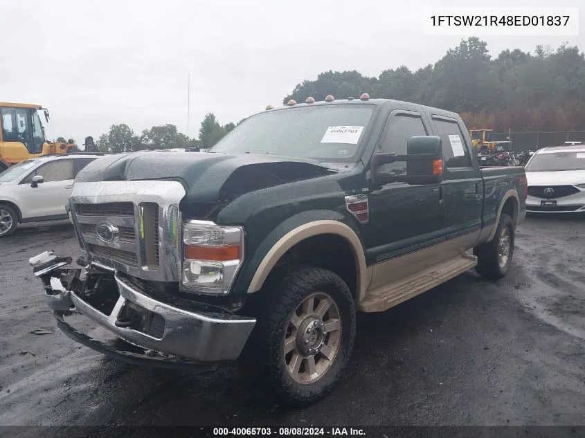 1FTSW21R48ED01837 2008 Ford F250 Super Duty