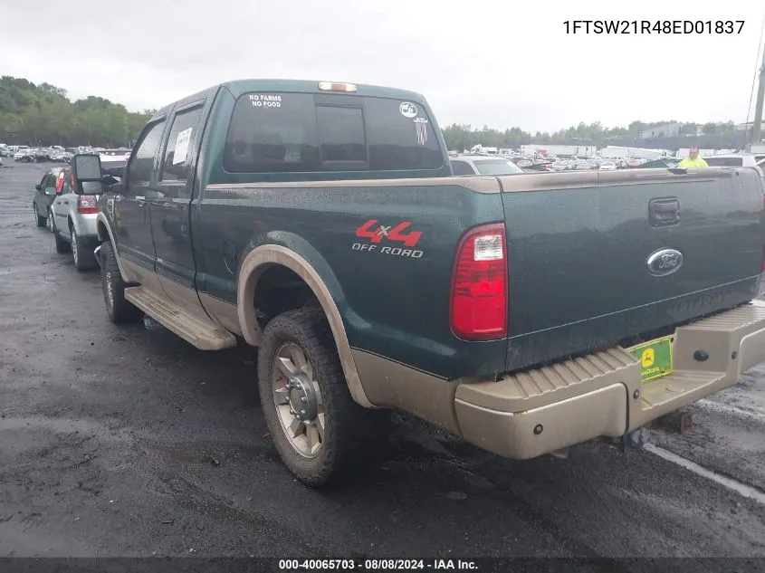 1FTSW21R48ED01837 2008 Ford F250 Super Duty