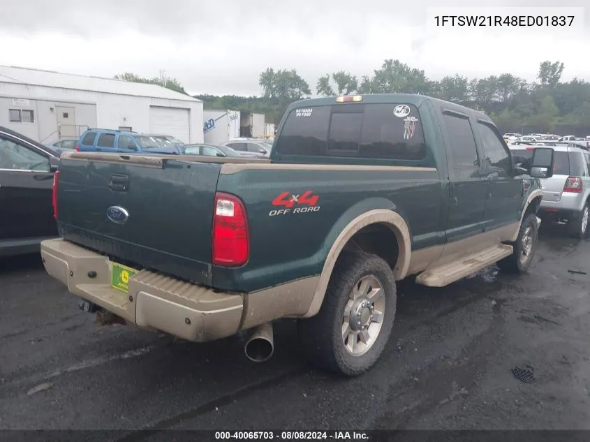 1FTSW21R48ED01837 2008 Ford F250 Super Duty