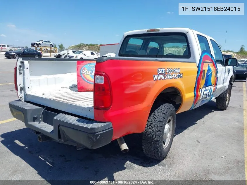 2008 Ford F-250 Xl VIN: 1FTSW21518EB24015 Lot: 40069731