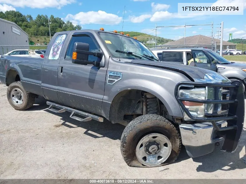 2008 Ford F-250 Fx4/Lariat/Xl/Xlt VIN: 1FTSX21Y18EC74794 Lot: 40073618