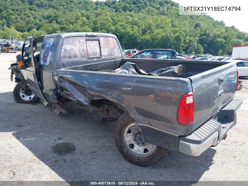 2008 Ford F-250 Fx4/Lariat/Xl/Xlt VIN: 1FTSX21Y18EC74794 Lot: 40073618