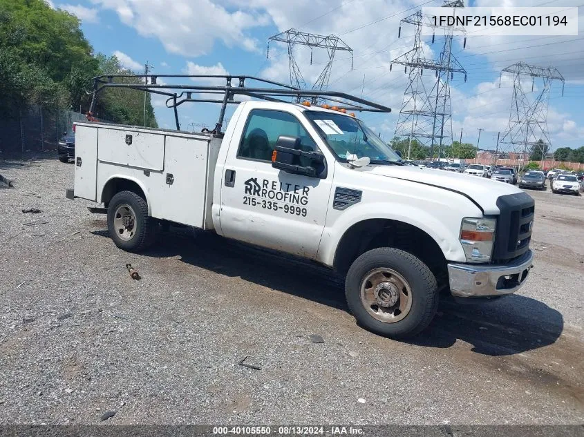 1FDNF21568EC01194 2008 Ford F-250 Xl/Xlt