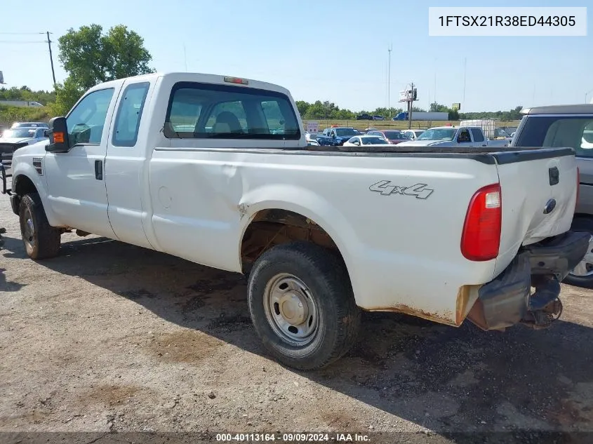 2008 Ford F-250 Xl VIN: 1FTSX21R38ED44305 Lot: 40113164