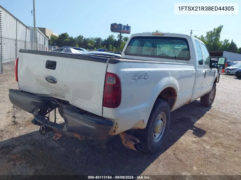 2008 Ford F-250 Xl VIN: 1FTSX21R38ED44305 Lot: 40113164