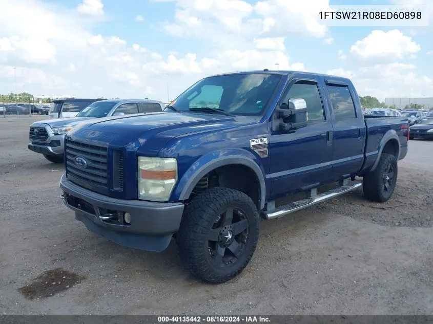 1FTSW21R08ED60898 2008 Ford F-250 Fx4/Harley-Davidson/King Ranch/Lariat/Xl/Xlt